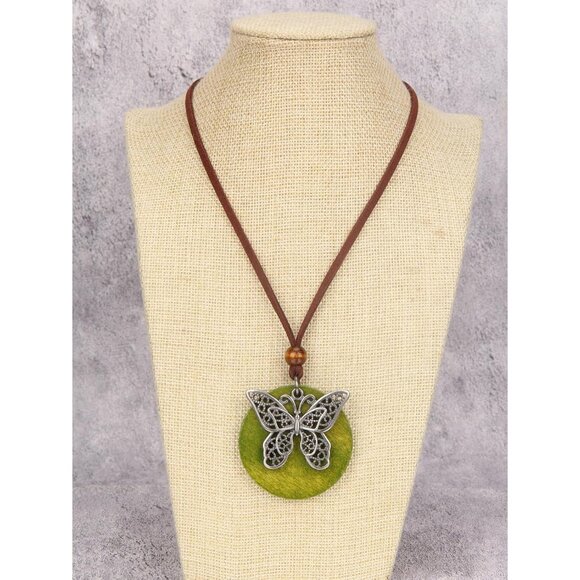 Bohemian Y Choker Necklace: Lightweight Leather and Wood for Unique Style - Picture 8 of 8